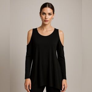 DKNY Classic Black Sleeveless Blouse